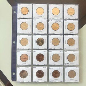 1987 to 2023 Canada Loonie Uncirculated 76 x $1 Coin Set!